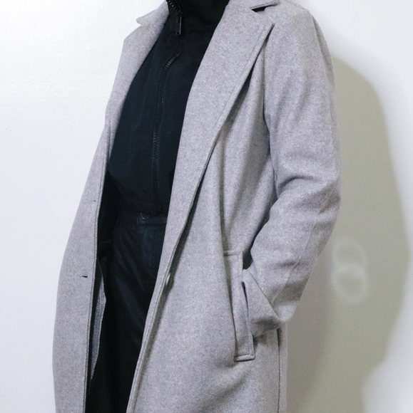 Two Button Plush Knit Coat - Picture 1 of 2